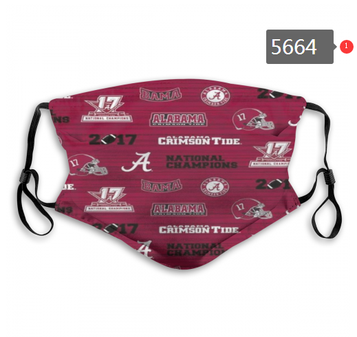 2020 NCAA Alabama Crimson Tide Dust mask with filter